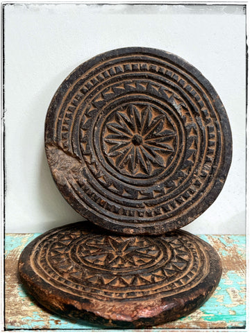 Antique stone chapati plate