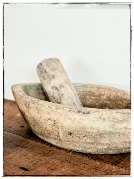 Antique marble ayurvedic grinders