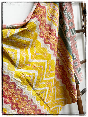 Antique kantha quilt