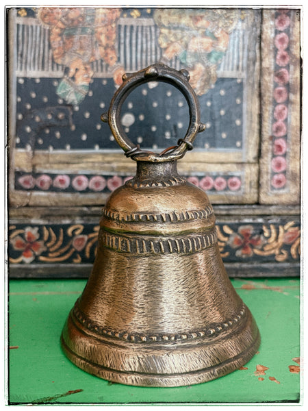 Antique brass bells