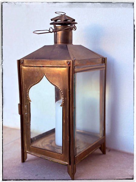 Vintage brass lantern