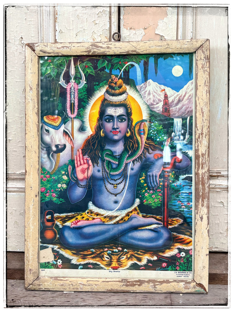 Vintage Shiva print