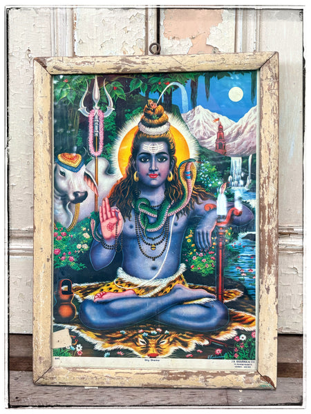 Vintage Shiva print