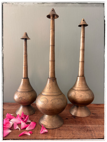 Vintage rose water bottles