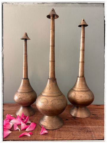 Vintage rose water bottles