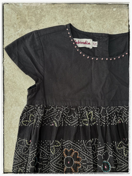 Fab India embroidered dress 8-10yrs