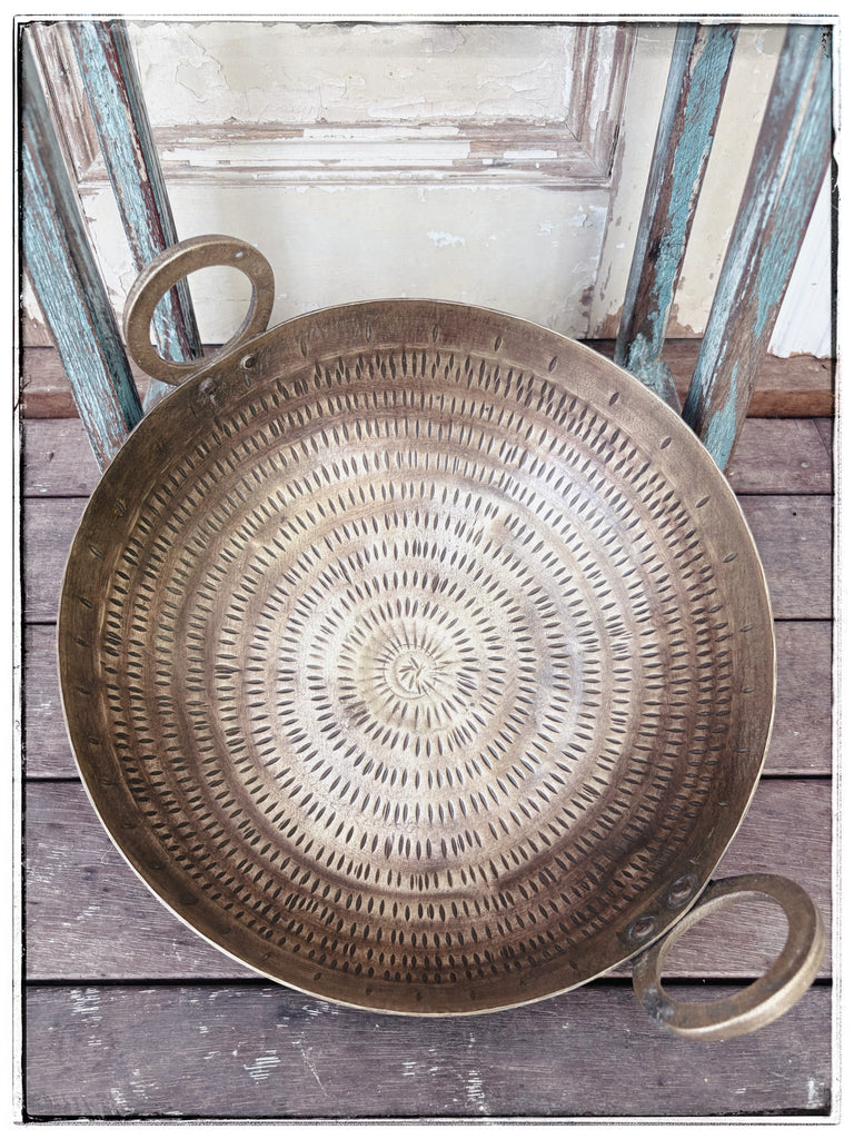 Antique brass kadai