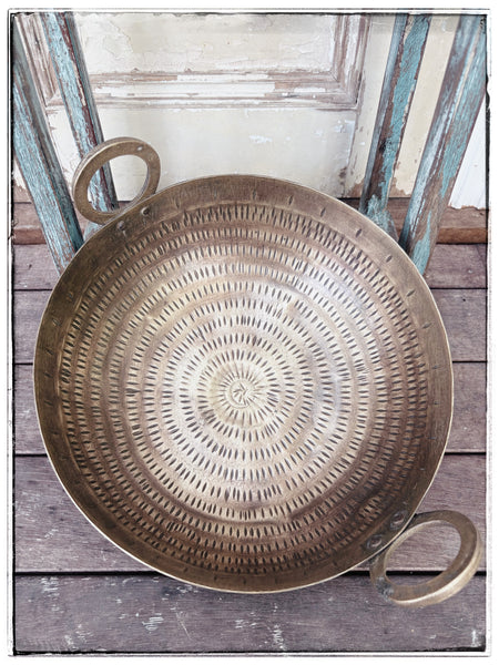 Antique brass kadai