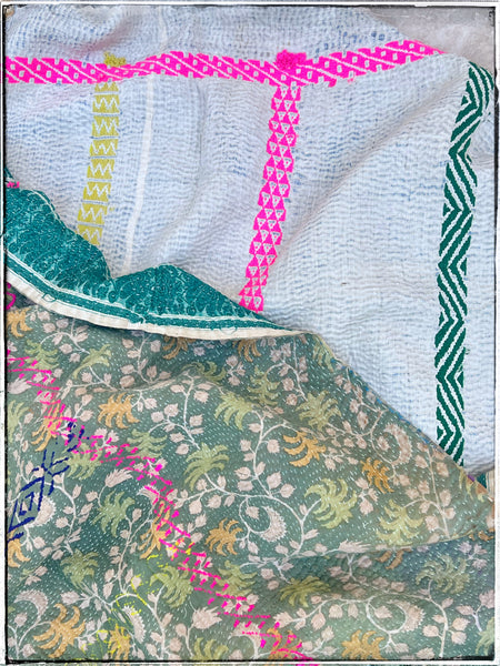 Antique kantha quilt