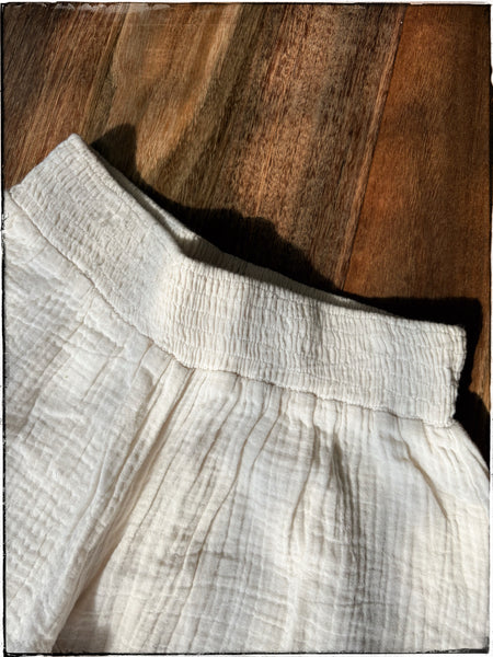 Cotton gauze wide leg pants 8-9yrs