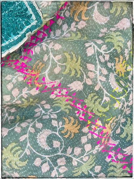 Antique kantha quilt