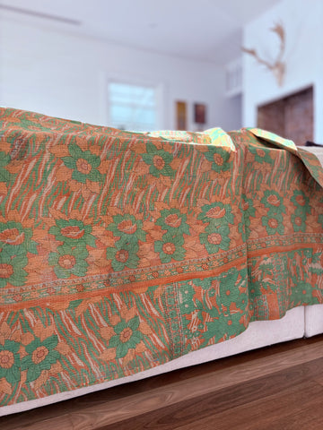 Antique kantha quilt