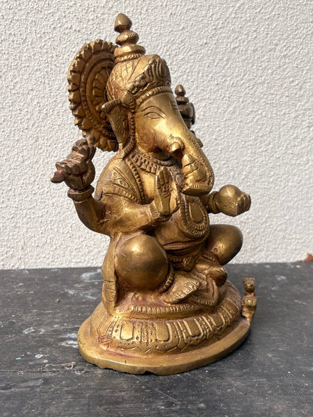 Brass Ganesha statue