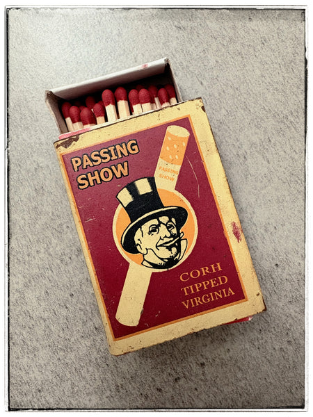 Vintage matchbox covers