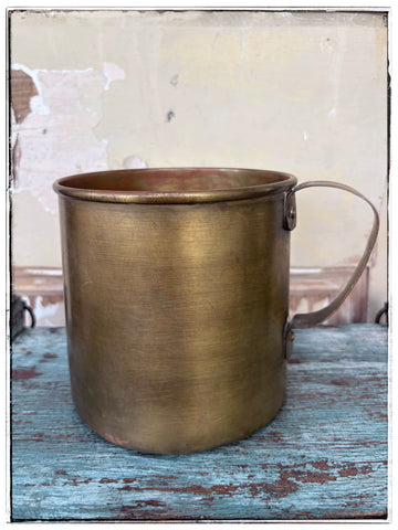 Vintage brass utensil tub
