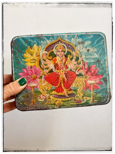 Vintage Laxmi tin