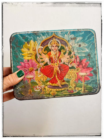 Vintage Laxmi tin