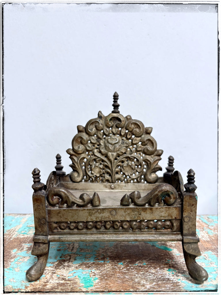 Antique floral sinhasan