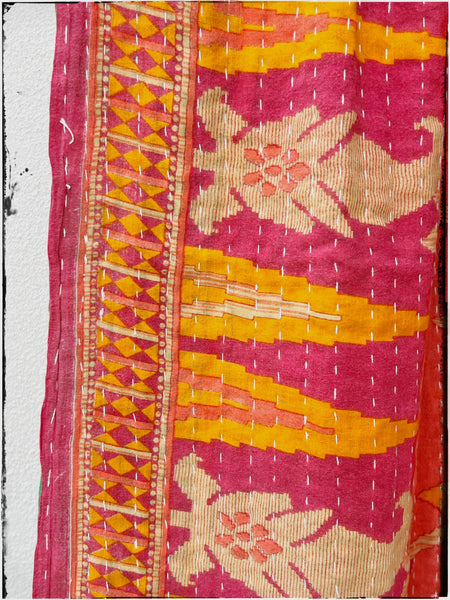 Vintage kantha quilt