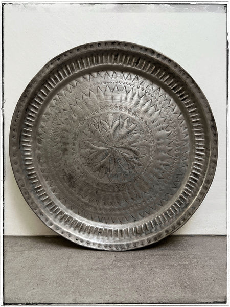 Large antique embossed plate