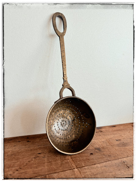 Vintage brass strainers