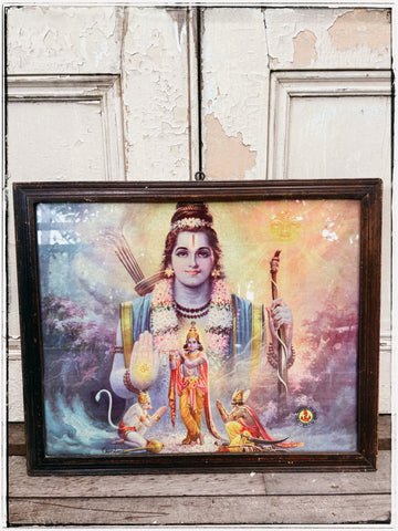 Vintage framed bidi art