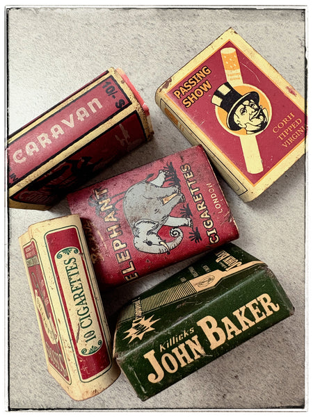 Vintage matchbox covers
