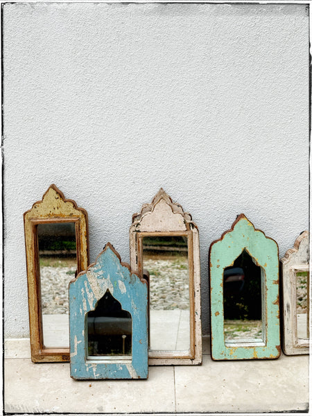 Wooden arch mirrors