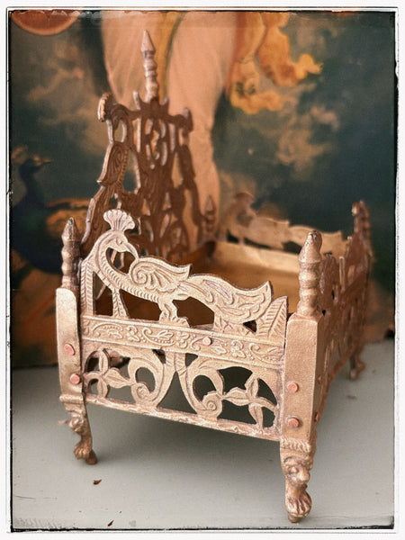 Antique peacock sinhasan