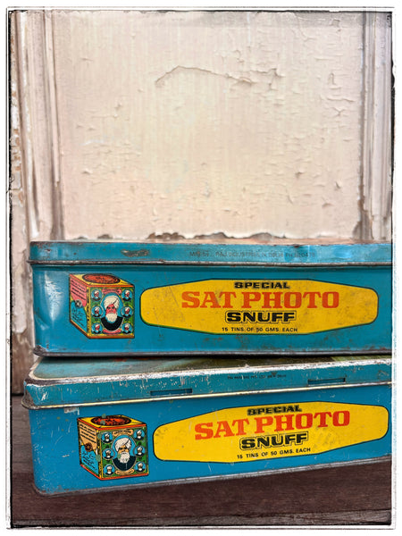Vintage Shiva Parvati Ganesha tin