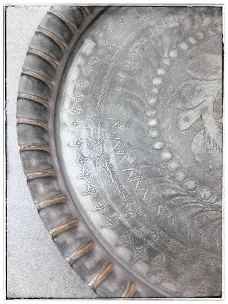 Antique brass offering plates