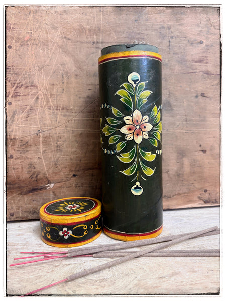 Paper mache incense holder