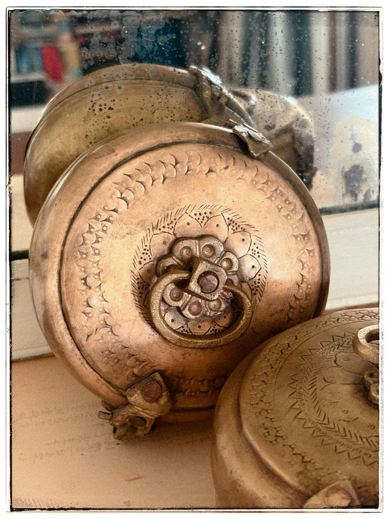 Small antique chapati tins