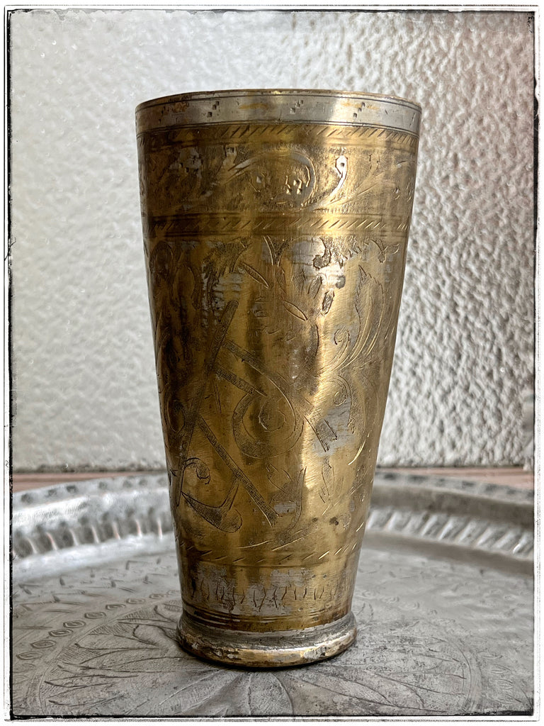 Antique tall Lassi cup B8
