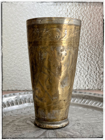 Antique tall Lassi cup B8