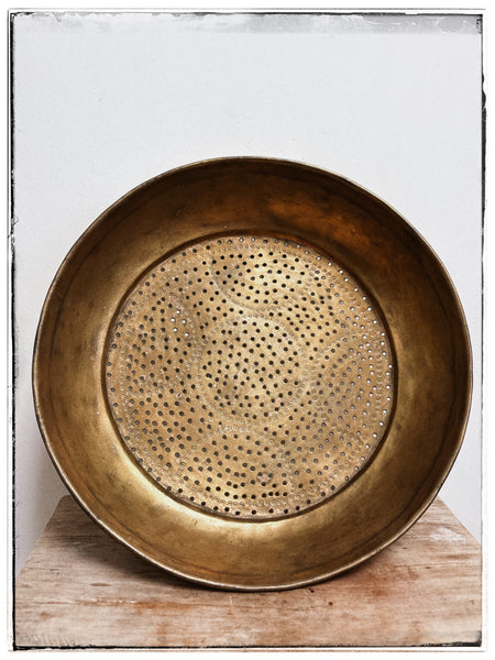 Antique grain sieves
