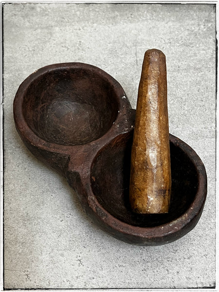 Stone Ayurvedic grinding bowl