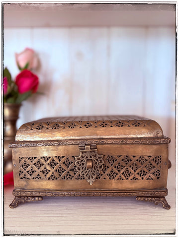 Antique jaali jewellery box