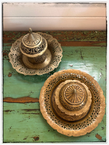 Vintage filigree incense burner