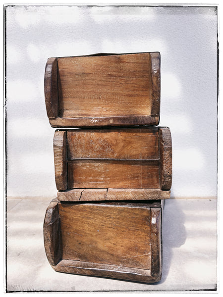 Old wooden brick moulds