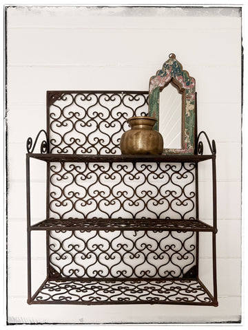 Vintage jaali shelf