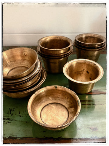 Vintage chai bowls