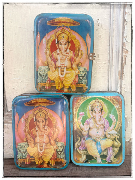 Vintage Ganesha tin