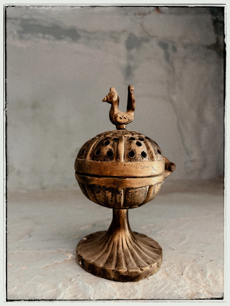 Brass dhoop burner