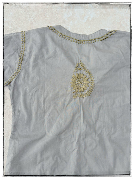 Embroidered Neela kaftan 3-4yrs