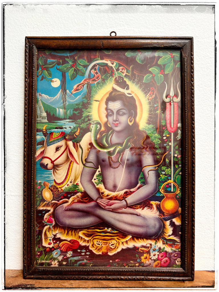 Vintage Shiva print
