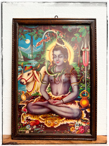 Vintage Shiva print