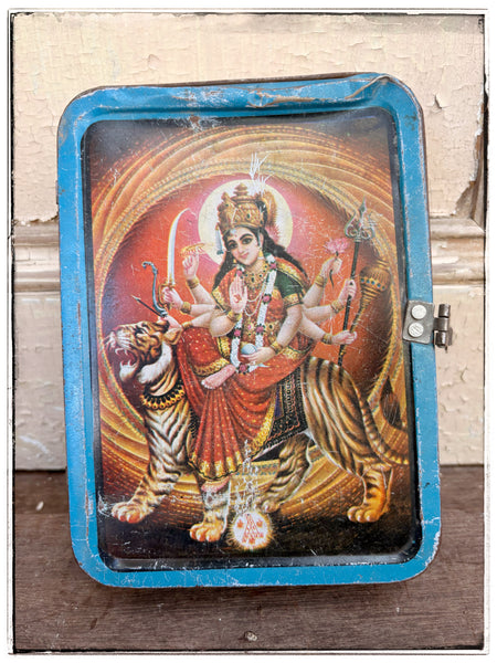 Vintage Durga tin