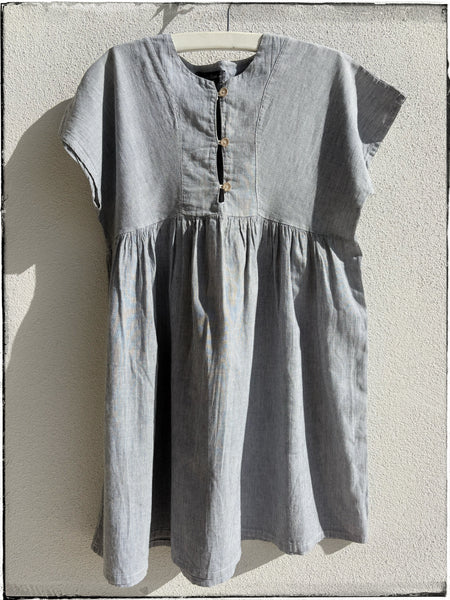 Pinstripe smock dress 6-8yrs