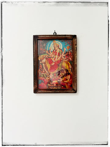 Small vintage Durga pooja print
